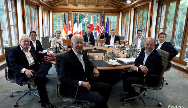 جانب من اجتماع مجموعة السبع