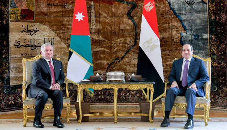 الرئيس السيسي والعاهل الأردني