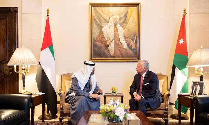 العاهل الأردني ورئيس الإمارات
