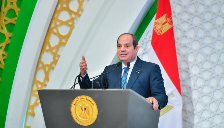 الرئيس/ عبد الفتاح السيسى خلال الاحتفال بذكرى المولد النبوى الشـريف